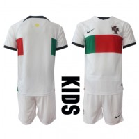 Portugal Fotballklær Bortedraktsett Barn VM 2022 Kortermet (+ korte bukser)